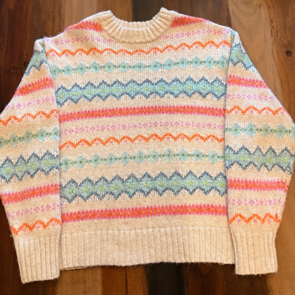 American Eagle Outfitters Multicolor Patterned Sweater